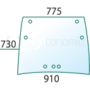 Pare-brise pour machine agricole FENDT 210812040550 adaptable