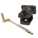 Flanschzugmaul manuell,Flanschmaß 140x80 mm, Ø 31 mm Bolzen Schwarz     