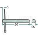 Broche de cisaillement pour presses à balles WELGER 0915881300 - 0380180000 adaptable