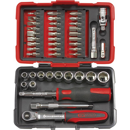 Coffret de 44 pièces douilles et accessoires 1/4" ULTIMATE | KS TOOLS