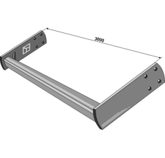 Cadre de rouleau 3000 mm adaptable - BlackSteel©