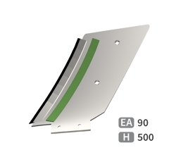 Contre-lame Gauche avec plaquettes carbure et rechargement MICHEL adaptable