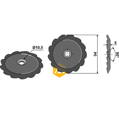 FM-Messer für LUCLAR 110010015 Nachbau  