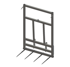 Pic bottes frontal 2001 mm pour type d'attelage CASE IH adaptable