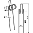 Striegelzinken für Grubber1 Palette = 150 Stück STGZ passends für Eberhardt, Lemken, Pöttinger, Rabe