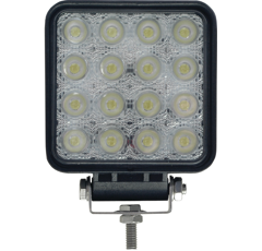Phare de travail Carré 16 LED 10-30V 15W 2880 lumens 