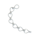 Chaîne d'attache / chaîne de vigne - 3,1 mm - 7 maillons - galvanisé