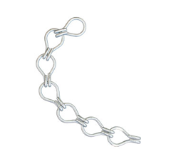 Heftkettchen / Weinbergkettchen - 3,1 mm - 7 gliedrig - verzinkt