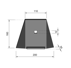 Schleifsohle - Pflug BONNEL 1/4 und 1/2 -14900021 original