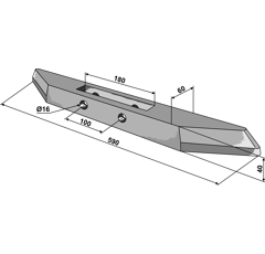 Tiefenlockererscharspitze LAM049M Durou Nachbau