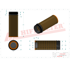 Filtre à air adaptable HIFI FILTER SA17461
