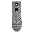 Soc de cultivateur, attaque en forme de cœur, 2 trous avec plaquettes carbure et plaquettes carbure arrière BEDNAR KM060334 adaptable