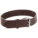 Collier en cuir havane 120 cm - KAMER