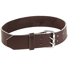 Collier en cuir havane 120 cm - KAMER