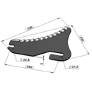 Couteau 326 mm pour presse MC HALE CKN00014.N adaptable - BlackSteel©