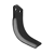Lame droite pour Fraise/Rotavator MURATORI 12014200 adaptable - Blacksteel©