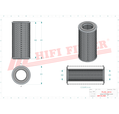 Filtre hydraulique adaptable HIFI FILTER SH56063