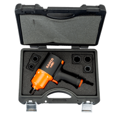 Aktion BAHCO 1/2"-Schlagschrauber-Satz mit fünf metrischen Einsätzen und Vierkantantrieb  BPC815K2