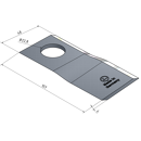 KM-Klinge links 107x48x4 mm, LochØ: 22 8 mm 9847684N New Holland Nachbau 