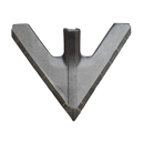 Soc de bineuse avec plaquettes carbure HATZENBICHLER R409463 adaptable