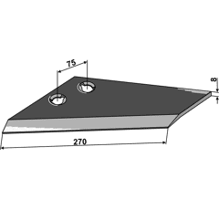 Flügelschar - links 101LAN01L Pöttinger-Landsberg Nachbau