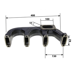 Abgaskrümmer DEUTZ - Nachbau 04230318