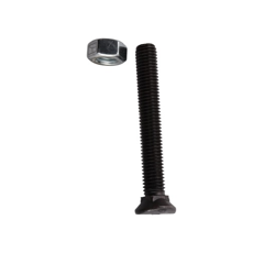 Boulon à tête ovale 90 mm adaptable - BlackSteel©