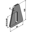 Racloir 105 mm pour rouleau 00023579 adaptable