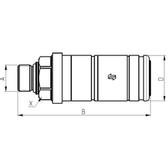 Coupleur rapide 1/2" pour tracteur CASE IH 5152194 adaptable