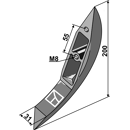 Gülle-Einarbeitungsschar 200 mm für Grubber BOMECH 95089 – Nachbau  