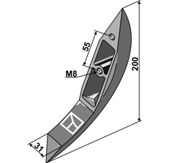 Soc enfouisseur BOMECH 95089 adaptable 
