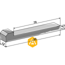Clavette à talon pour épandeur 82 x 12 mm adaptable