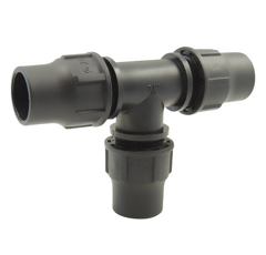 Té égal goutte à goutte 90° PN6