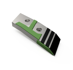 Pointe Gauche avec plaquettes carbure, rechargement et plaquettes arrière NAUD 31234 adaptable