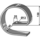 Ressort de renfort du dent de herse B24 pour cultivateur adaptable