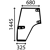 Vitre de porte gauche pour tracteur CASE IH 134621001 adaptable