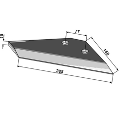 Aileron droite pour FROST 51749 adaptable - BlackSteel©