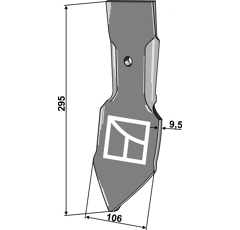 Schnell-Wechsel-Schar für Flachgrubber - Nichols - Nachbau - Arbeitsbreite 106