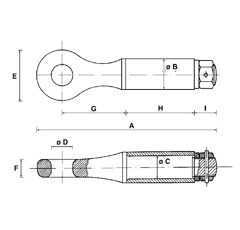 Anneau d'attelage tournant 12 T - 360 mm adaptable