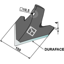 Cœur DURAFACE 180 x 5 mm pour bineuse LEMKEN 3375486 adaptable - BlackSteel©