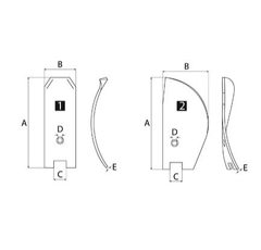Leitblech links für Grubber HORSCH 34060858 Nachbau