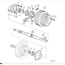 Arbre pour moissonneuse-batteuse JOHN DEERE JDZ66889 adaptable