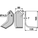 Fräsmesser - rechts KUH27R Kuhn Nachbau