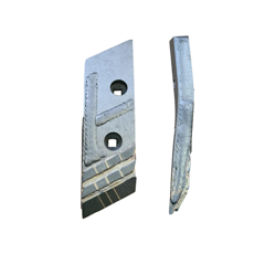 Pointe Gauche avec plaquettes carbure, rechargement et plaquettes arrière NAUD 31234 adaptable