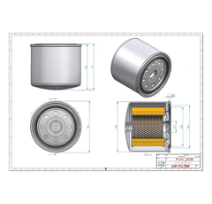 Filtre hydraulique adaptable HIFI FILTER SH60410