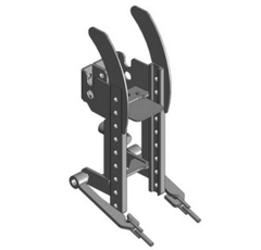 Lagerbock HVLB,W= 160 S25,Kubota B1, B10, B20, Kubota Grau     