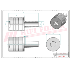 Filtre à gasoil adaptable HIFI FILTER SN25028