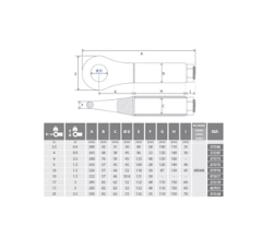 Anneau d'attelage tournant 7T-1.5T Ø 45 adaptable