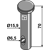 Axe pour herse rotative AMAZONE 0224200 adaptable