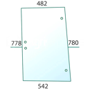 Vitre latérale pour tracteur SAME 0.007.7337.0/10 adaptable